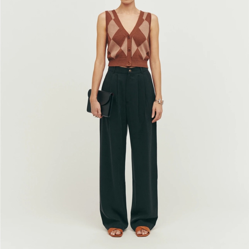 Reformation Mason Pant, black size 4